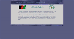 Desktop Screenshot of afghantaekwondo.com